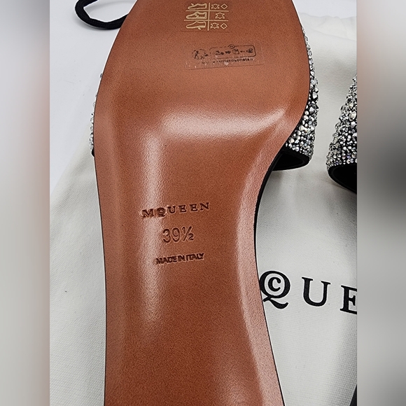 Alexander McQueen Embellished Women's Slides NWT - Picture 6 of 10